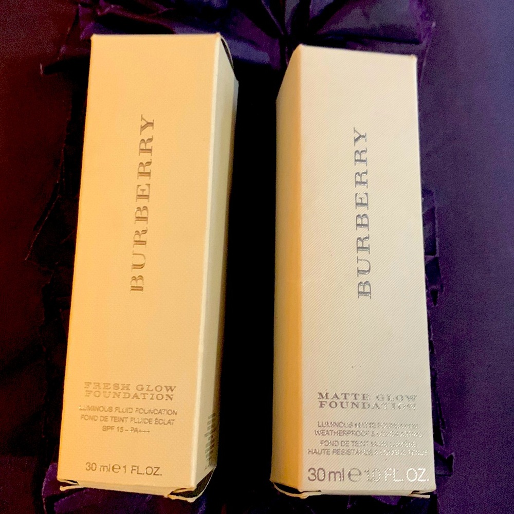 Burberry Matte Glow & Fresh Glow Foundation